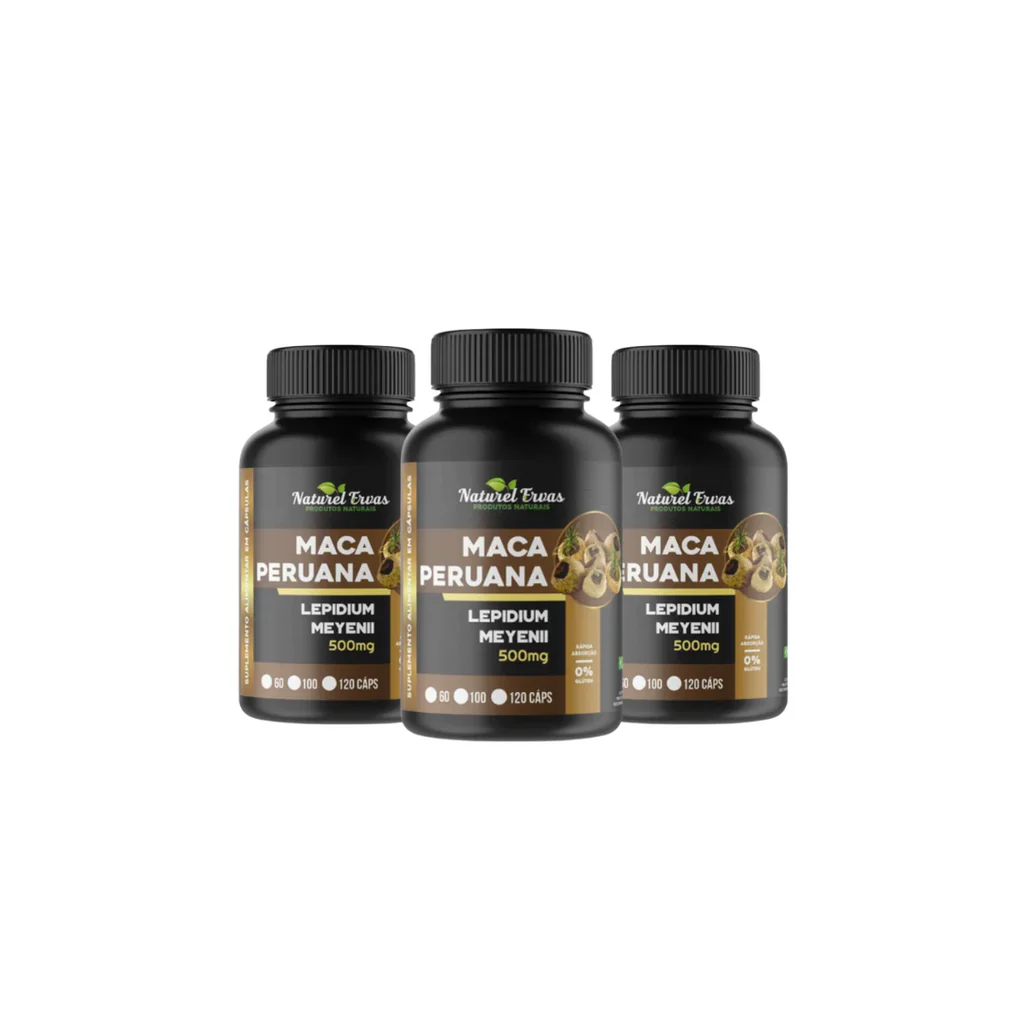 MACA PERUANA - 120 CÁPS | 3 Potes