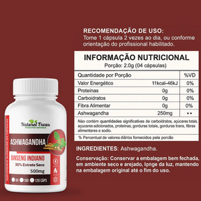 💣 Combo Moringa + Maca Peruana + Ashwagandha |120 Cápsulas
